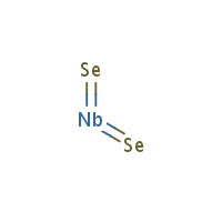 Niobium diselenide formula graphical representation