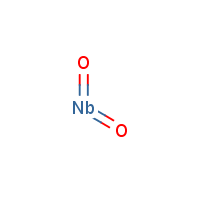 Niobium dioxide formula graphical representation