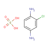 2-Chloro-1,4-benzenediamine sulfate formula graphical representation