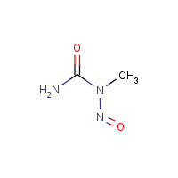 N-Nitroso-N-methylurea formula graphical representation