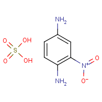 2-Nitro-1,4-benzenediamine sulfate formula graphical representation