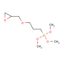 gamma-Glycidoxypropyltrimethoxysilane formula graphical representation