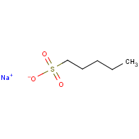 1-Pentanesulfonic acid, sodium salt formula graphical representation