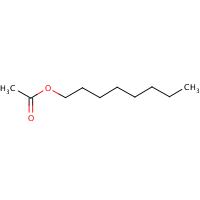 Octyl acetate formula graphical representation