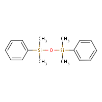 1,3-Diphenyl-1,1,3,3-tetramethyldisiloxane formula graphical representation