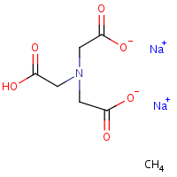 Disodium nitrilotriacetate monohydrate formula graphical representation