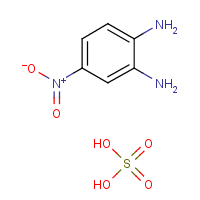 4-Nitro-1,2-benzenediamine sulfate formula graphical representation