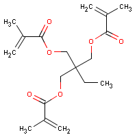 Trimethylolpropane trimethacrylate formula graphical representation