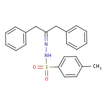 1,3-Diphenylacetone p-tosylhydrazone formula graphical representation