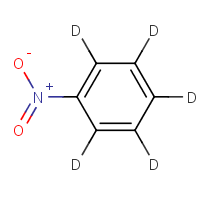 Nitrobenzene-d5 formula graphical representation