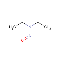N-Nitrosodiethylamine formula graphical representation