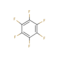Hexafluorobenzene formula graphical representation