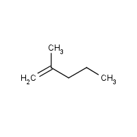 1-Pentene, 2-methyl- formula graphical representation