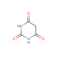 Barbituric acid formula graphical representation