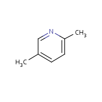 2,5-Dimethylpyridine formula graphical representation