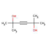 2,5-Dimethyl-3-hexyne-2,5-diol formula graphical representation