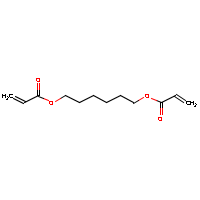 1,6-Hexanediol diacrylate formula graphical representation