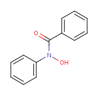 N-Benzoyl-N-phenylhydroxylamine formula graphical representation