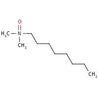 1-Octanamine, N,N-dimethyl-, N-oxide formula graphical representation