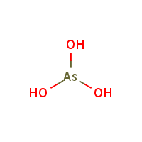 Arsenous acid formula graphical representation