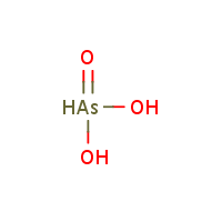 Arsonic acid formula graphical representation