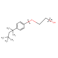Octoxynol formula graphical representation