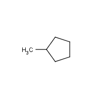 Methylcyclopentane formula graphical representation