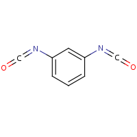 1,3-Phenylene diisocyanate formula graphical representation