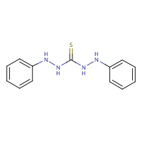 Diphenylthiocarbazide formula graphical representation