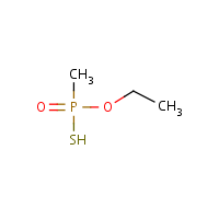 O-Ethyl methylphosphonothioate formula graphical representation