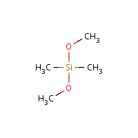 Dimethoxydimethylsilane formula graphical representation