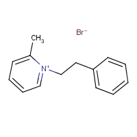 1-Phenethyl-2-picolinium bromide formula graphical representation