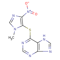 Azathioprine formula graphical representation