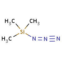 Azidotrimethylsilane formula graphical representation
