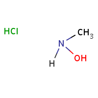 N-Methylhydroxylamine hydrochloride formula graphical representation