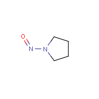 N-Nitrosopyrrolidine formula graphical representation