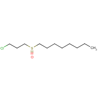 Sulfoxide, 3-chloropropyl octyl formula graphical representation