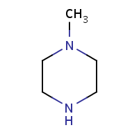 1-Methylpiperazine formula graphical representation