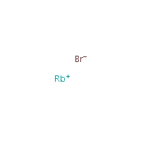 Rubidium bromide formula graphical representation