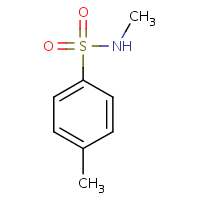 N-Methyl-p-toluenesulfonamide formula graphical representation