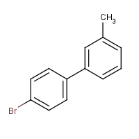 4'-Bromo-3-methylbiphenyl formula graphical representation