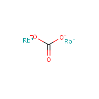 Rubidium carbonate formula graphical representation