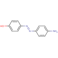 4'-Hydroxy-4-aminoazobenzene formula graphical representation