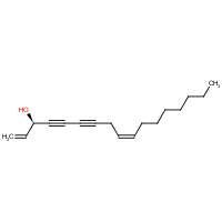 Falcarinol formula graphical representation