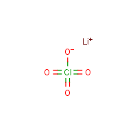 Lithium perchlorate formula graphical representation