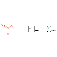 Silicic acid, aluminum potassium salt formula graphical representation