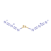 Barium azide formula graphical representation