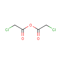 Chloracetic anhydride formula graphical representation