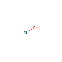 Rubidium hydroxide formula graphical representation
