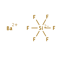 Barium hexafluorosilicate formula graphical representation